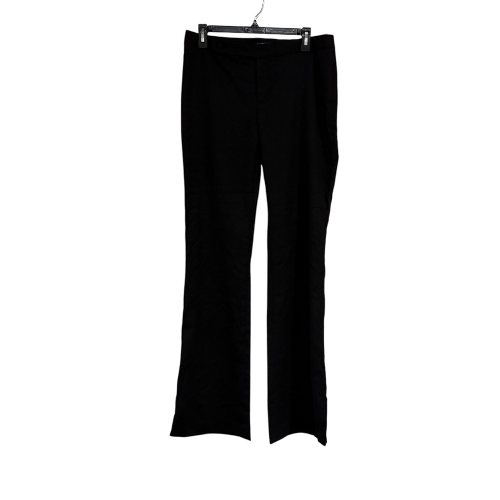 Banana Republic Martin Fit Black Trousers 8 LONG
